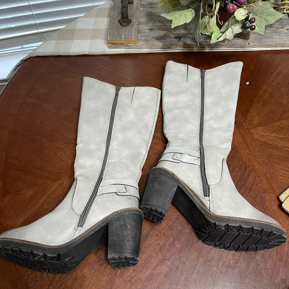Faux leather buckle tall boots* read - Picture 7 of 11